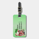 Traditionele kerstboomschilders bagagelabel (Voorkant verticaal)