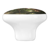 Traditionele kerstboomvakantie met rood en groen keramische knop (Zijkant)