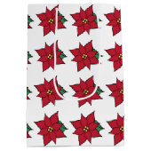 Traditionele kerstcadeautas met kerstcadeaus voor  medium cadeauzakje (Achterkant)