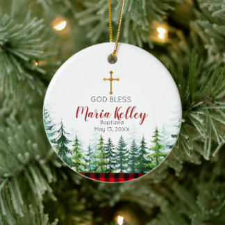 Traditionele kerstcadeautjes voor meisjes keramisch ornament
