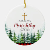 Traditionele kerstcadeautjes voor meisjes keramisch ornament (Voorkant)