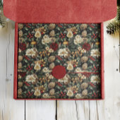 Traditionele kerstdennenbloemenvakantie tissuepapier