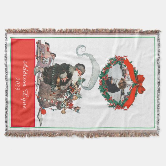 Traditionele kerstfeestdag voor kerstfeestdagen deken (Voorkant)