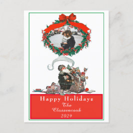 Traditionele kerstfeestdag voor  kerstfeestdagen feestdagenkaart