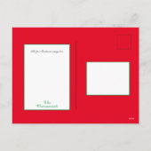 Traditionele kerstfeestdag voor  kerstfeestdagen feestdagenkaart (Achterkant)