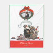 Traditionele kerstfeestdag voor  kerstfeestdagen fleece deken (Voorkant)