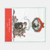 Traditionele kerstfeestdag voor  kerstfeestdagen fleece deken (Voorkant (Horizontaal))