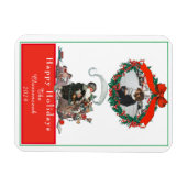 Traditionele kerstfeestdag voor  kerstfeestdagen magneet (Horizontaal)