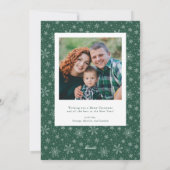 Traditionele kerstfeestelijke fotokaart feestdagenkaart (Achterkant)