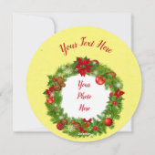 Traditionele kerstfeestelijke Kaart met zachte (Achterkant)