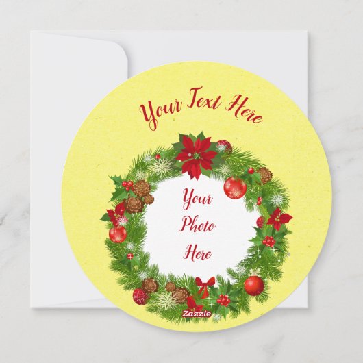 Traditionele kerstfeestelijke Kaart met zachte (Achterkant)