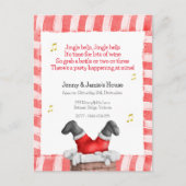 Traditionele kerstfeestuitnodiging briefkaart (Voorkant)