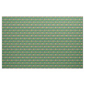 Traditionele kerstgroene ornamenten stof (Yard (91,4 cm))