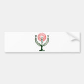 Traditionele kerstkaars bumpersticker (Voorkant)