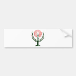 Traditionele kerstkaars bumpersticker