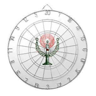 Traditionele kerstkaars dartbord