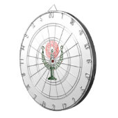 Traditionele kerstkaars dartbord (Voorkant Rechts)