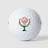 Traditionele kerstkaars golfballen (Voorkant)