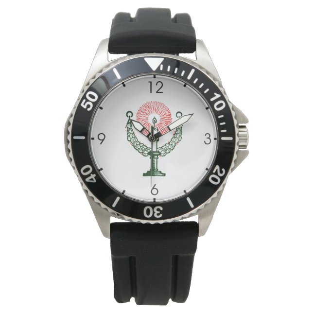 Traditionele kerstkaars horloge (Voorkant)