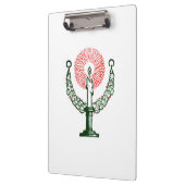 Traditionele kerstkaars klembord (Links)