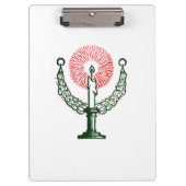 Traditionele kerstkaars klembord (Voorkant)