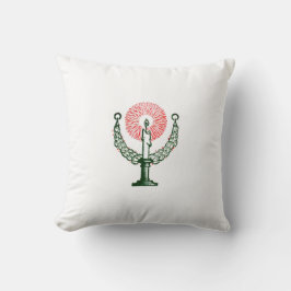 Traditionele kerstkaars kussen