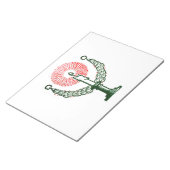 Traditionele kerstkaars notitieblok (Schuin)