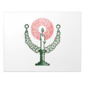 Traditionele kerstkaars notitieblok (Voorkant)