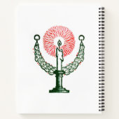 Traditionele kerstkaars notitieboek (Achterkant)