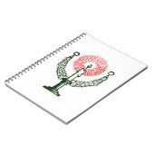 Traditionele kerstkaars notitieboek (Linkerzijde)