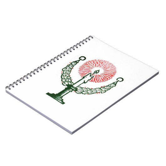 Traditionele kerstkaars notitieboek (Linkerzijde)