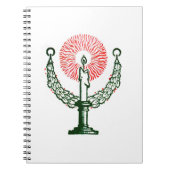 Traditionele kerstkaars notitieboek (Voorkant)