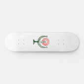 Traditionele kerstkaars persoonlijk skateboard (Horizontaal)