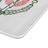 Traditionele kerstkaars snijplank (Hoek)