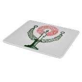 Traditionele kerstkaars snijplank (Hoek)