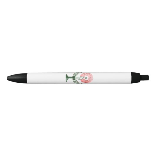 Traditionele kerstkaars zwarte inkt pen (Voorkant)