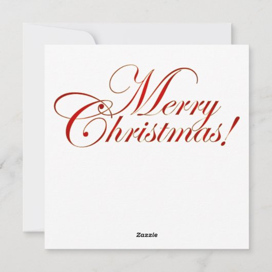 Traditionele kerstkaart (Achterkant)