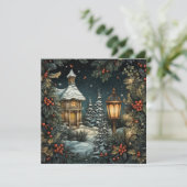 Traditionele kerstkaart (Staand voorkant)