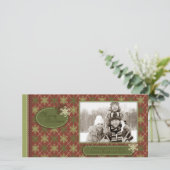 Traditionele kerstkaart (Staand voorkant)