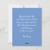 Traditionele kerstkaart 'Away in a Manger' (Achterkant)