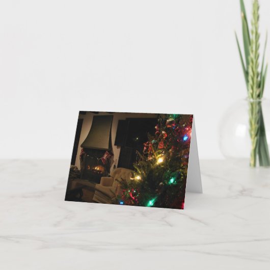 traditionele kerstkaart bedankkaart (Voorkant)
