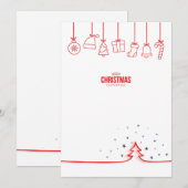Traditionele kerstkaart | Fijne Kerstmis (Voorkant / Achterkant)