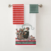 Traditionele  kerstkerstkerstkerstkerstman bad handdoek (Insitu)