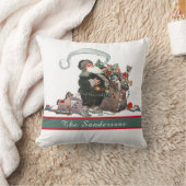 Traditionele  kerstkerstkerstman Naam B Kussen (Deken)