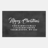 Traditionele kerstkleermakerij rechthoekige sticker (Voorkant)