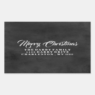 Traditionele kerstkleermakerij rechthoekige sticker
