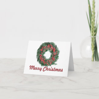 Traditionele Kerstkrans Illustratie geen foto Kaart