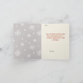 Traditionele Kerstman bewerkbaar Kaart (Binnen)