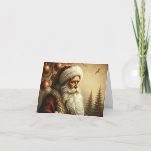 Traditionele Kerstman Kaart
