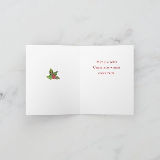 Traditionele Kerstman Kerstmis vakantie Kaart (Binnen)